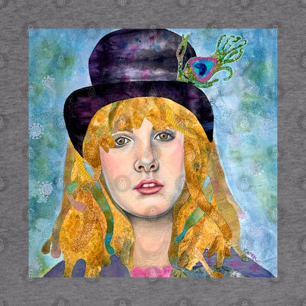 Stevie Nicks Gypsy that Remains by karenpaytonart